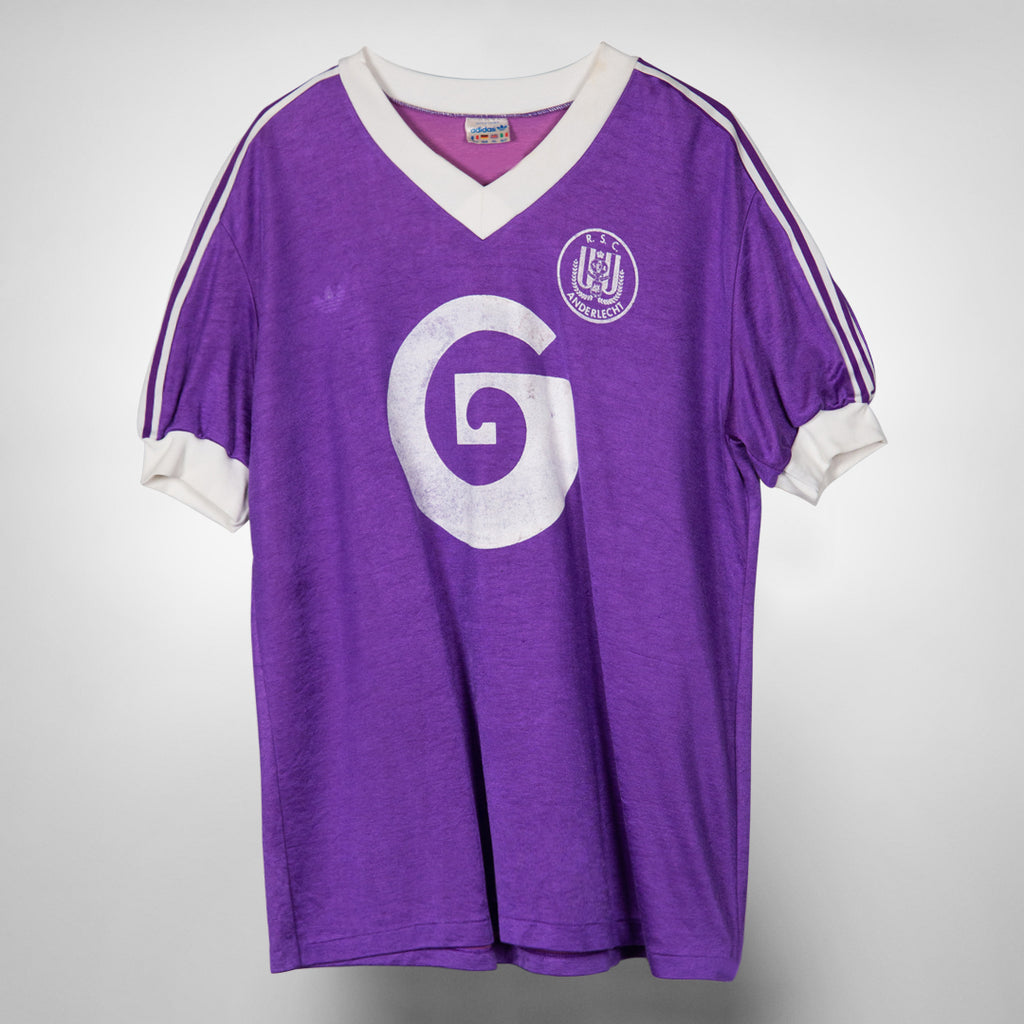 19821983 RSC Anderlecht Adidas Home Shirt Classic Football Shirts Vintage Football Shirts