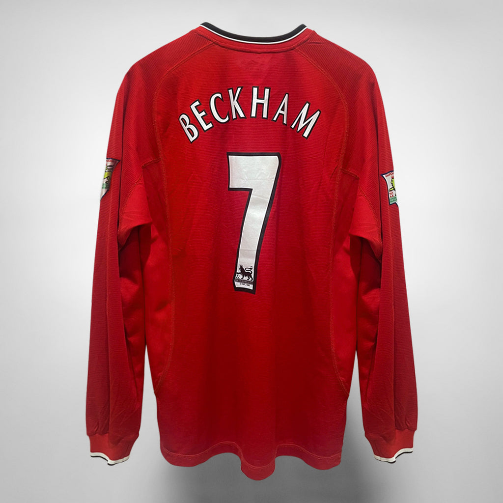 20002002 Manchester United Umbro Home Shirt 7 David Beckham