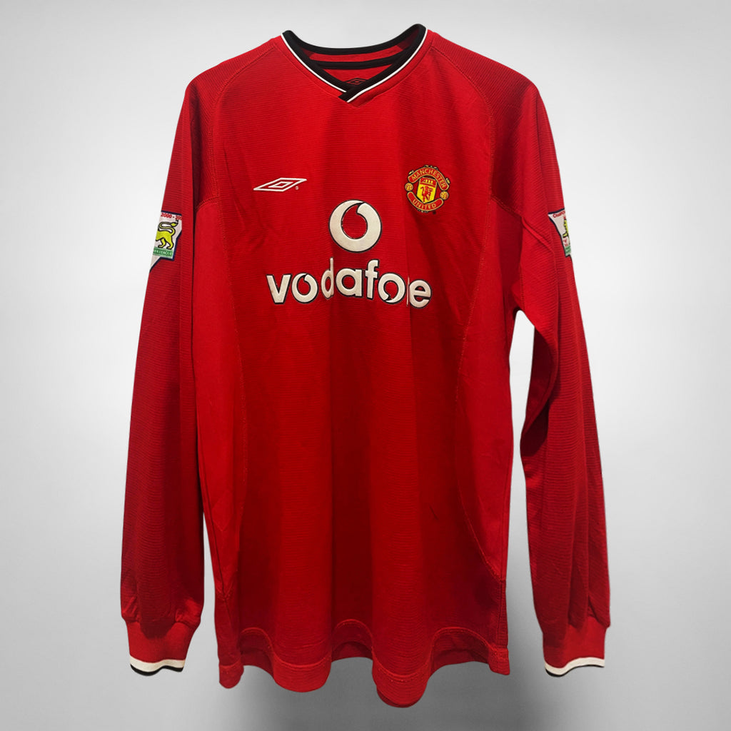 20002002 Manchester United Umbro Home Shirt 7 David Beckham