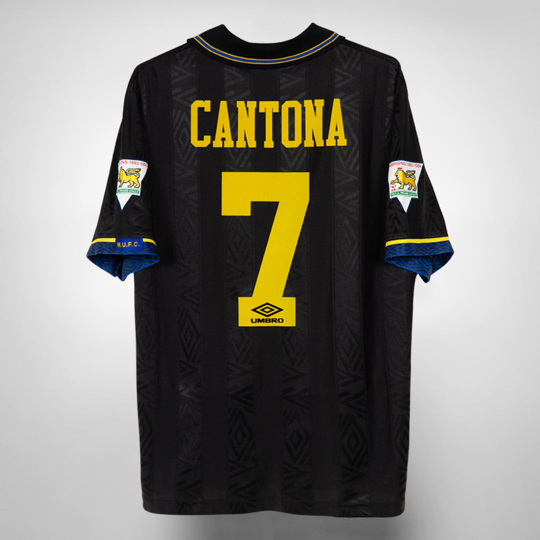 1993-1995 Manchester United Umbro Away Shirt #7 Eric Cantona 
