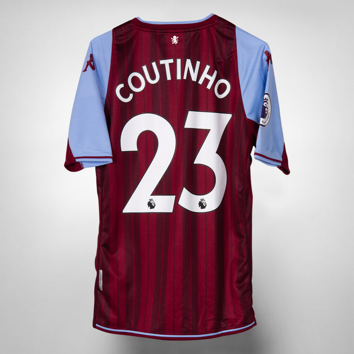 2021-2022 Aston Villa Kappa Home Shirt #23 Philippe Coutinho - Marketplace