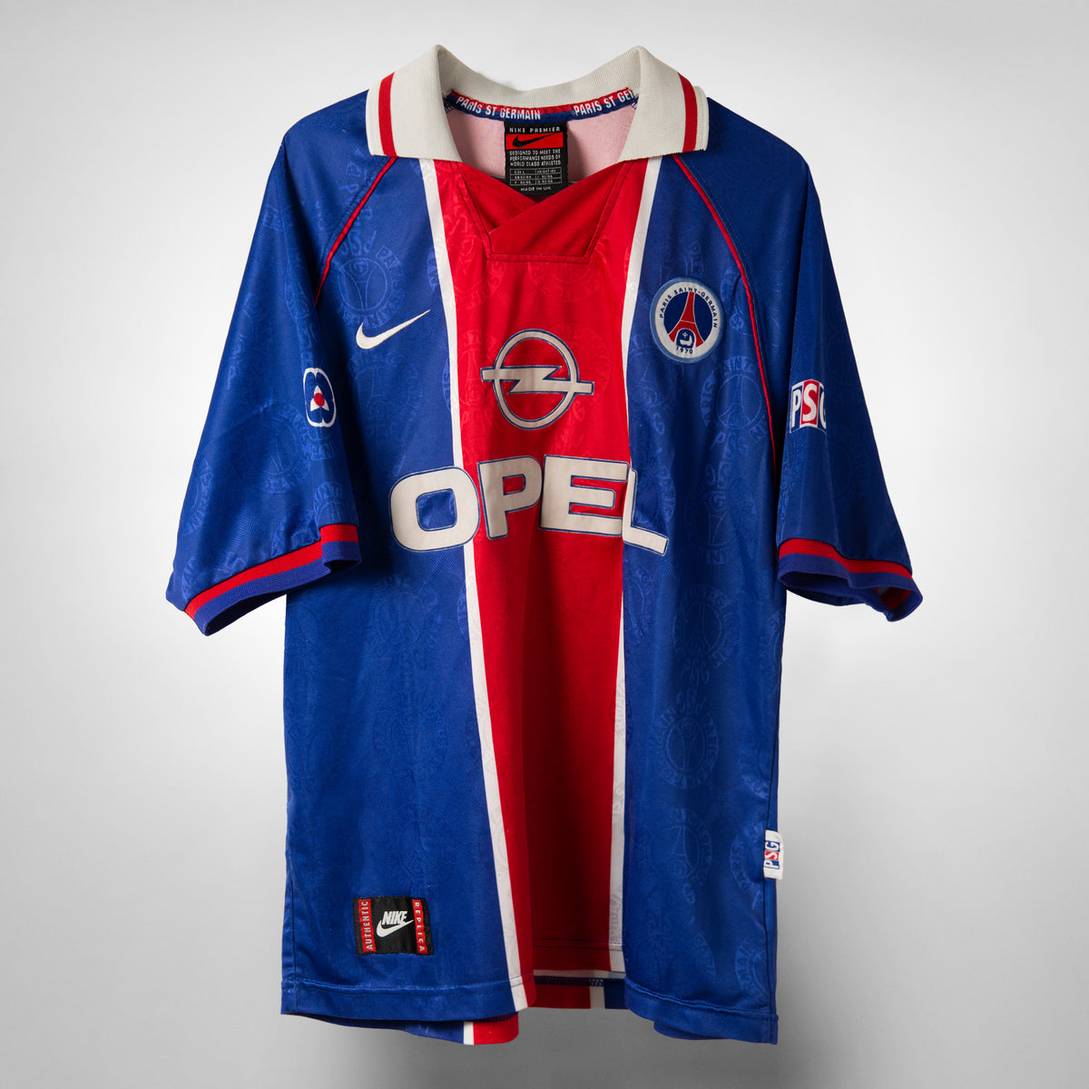 1996-1997 Paris Saint Germain PSG Nike Home Shirt Opel | PFC Vintage