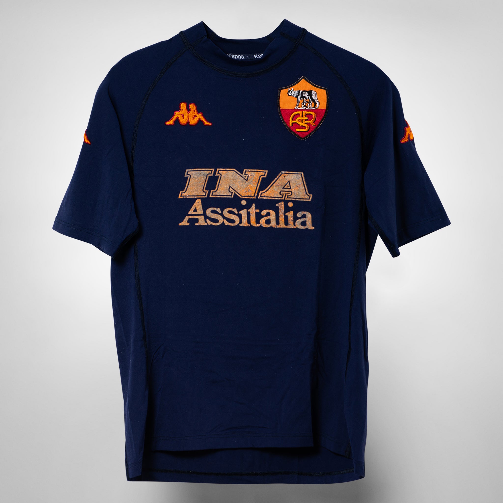 2000 2001 AS Roma Kappa Third Shirt Batistuta 18