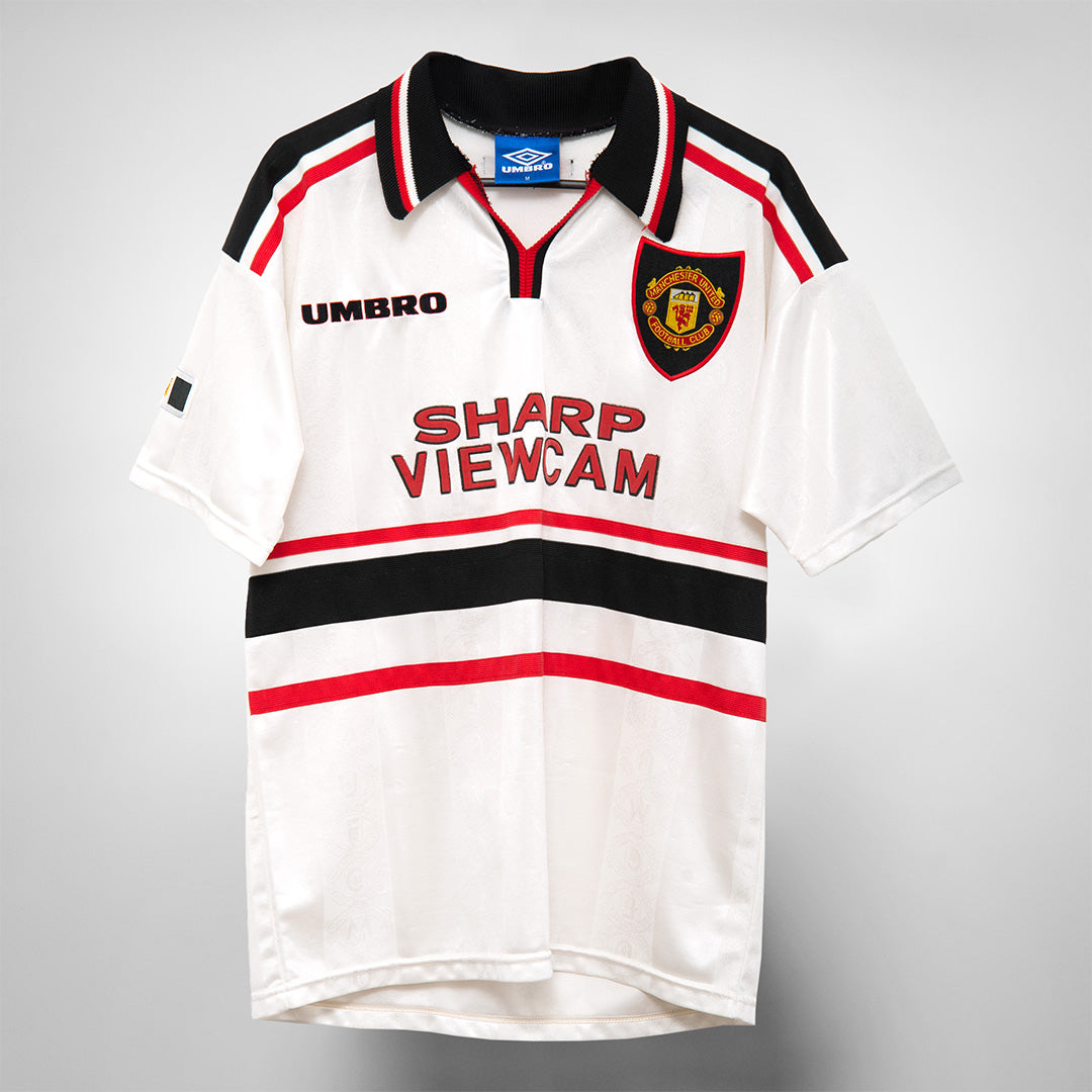 1998 1999 Manchester United Umbro Away Shirt Classic Football Shirts Vintage Football Shirts Rare Soccer Shirts Worldwide Delivery 90 s Football Shirts Manchester United Arsenal Juventus Barcelona Bay...