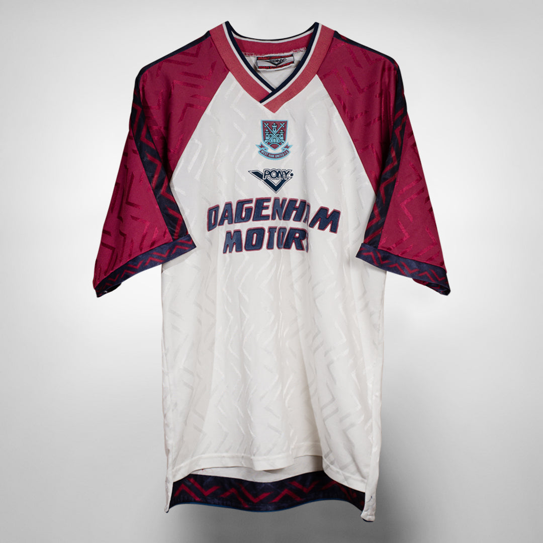 1994 1996 West Ham United Pony Third Shirt Classic Football