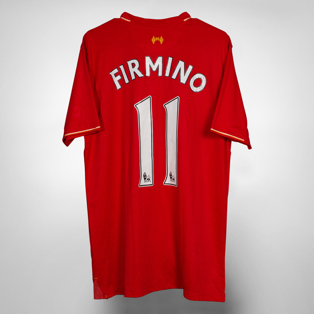 2015 2016 Liverpool New Balance Home Shirt 11 Roberto Firmino