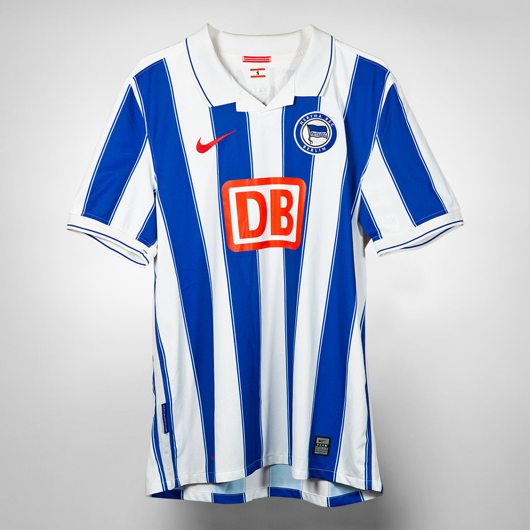 2009 2010 Hertha Berlin Nike Home Shirt Classic Football Shirts Vintage Football Shirts Rare Soccer Shirts Worldwide Delivery 90 s Football Shirts Manchester United Arsenal Juventus Barcelona Bayern