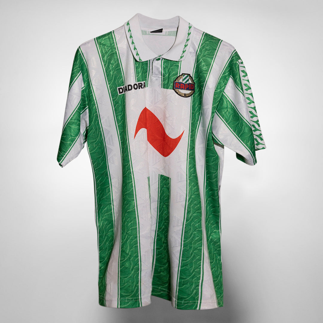 1994 1995 Rapid Vienna Diadora Home Shirt Marketplace Classic Football Shirts Vintage Football Shirts Rare Soccer Shirts Worldwide Delivery 90 s Football Shirts Manchester United Arsenal Juventus