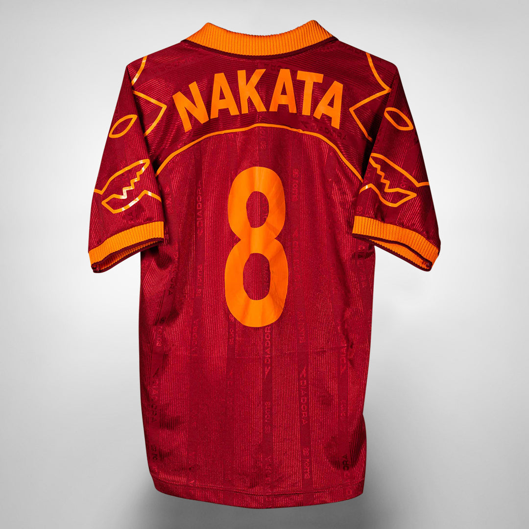 1999-2000 AS Roma Diadora Home Shirt #8 Hidetoshi Nakata | Classic