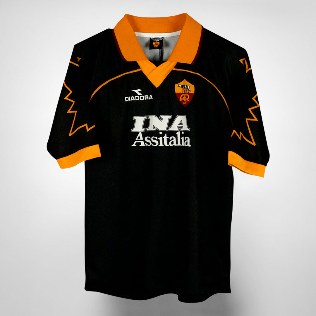 1999 2000 AS Roma Diadora Third Shirt