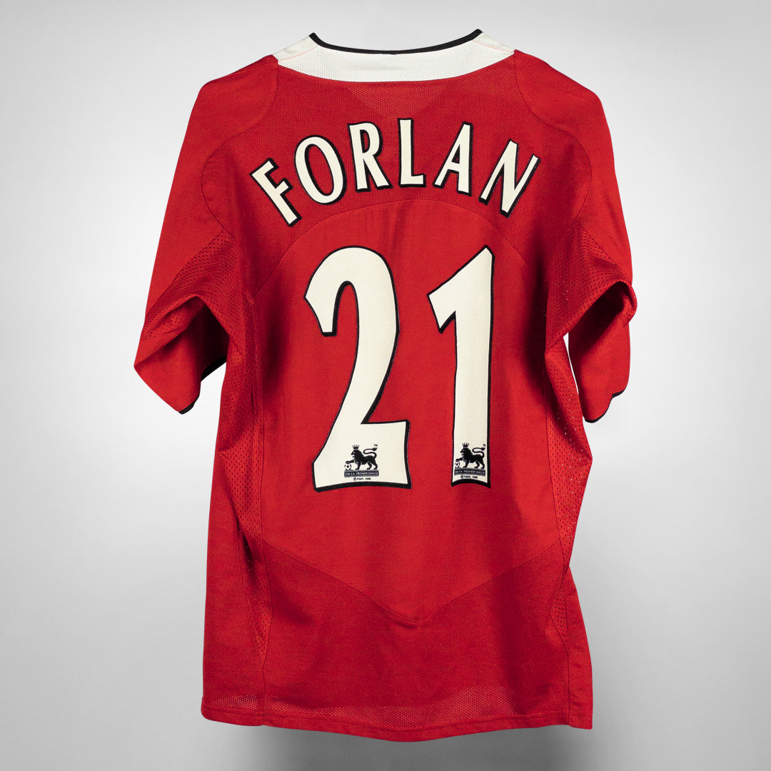 2004 2006 Manchester United Nike Home Shirt 21 Diego Forlan Classic Football Shirts Vintage Football Shirts Rare Soccer Shirts Worldwide Delivery 90 s Football Shirts Manchester United Arsenal