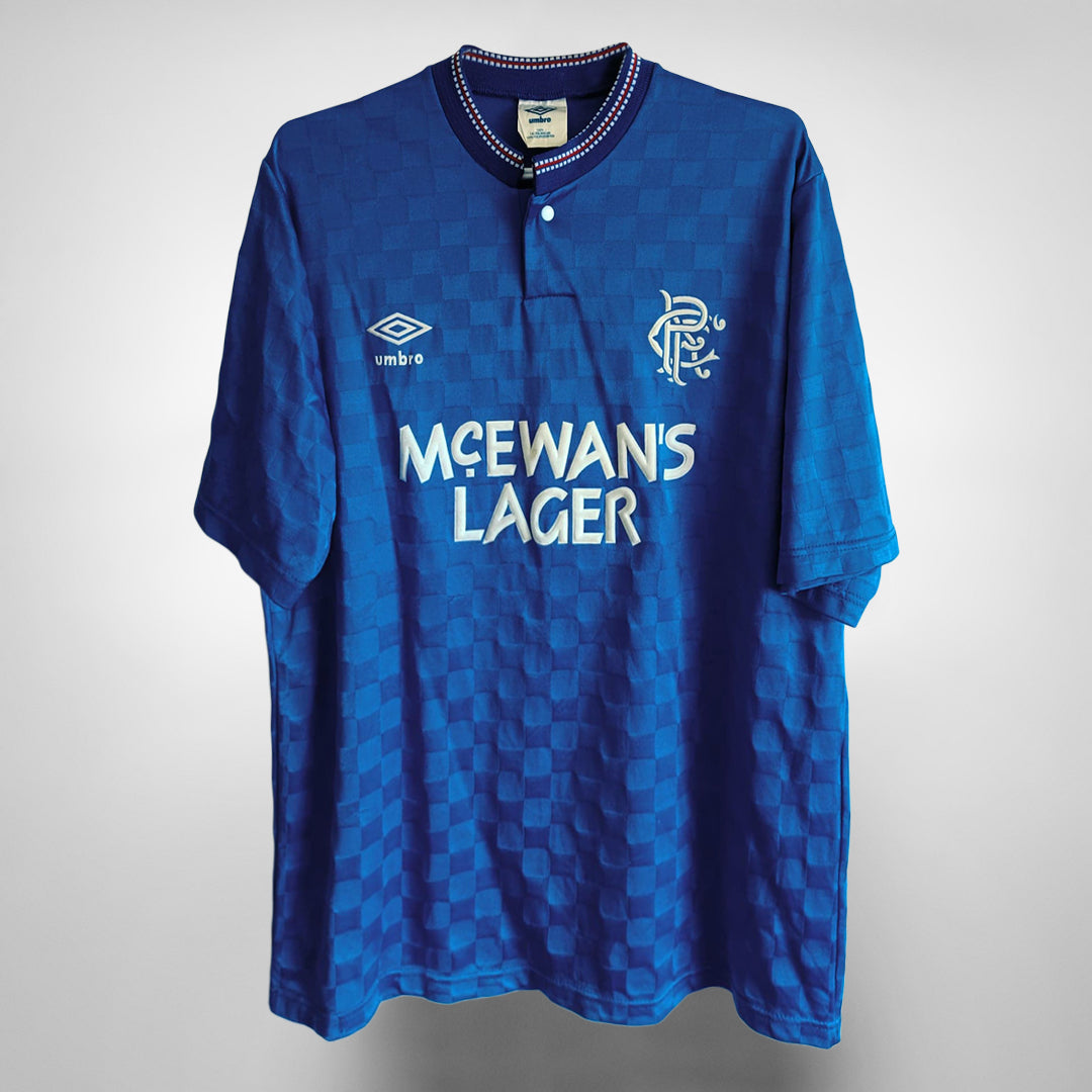 Glasgow Rangers 1996-1997 Home Football Jersey Kit [Free Shipping]