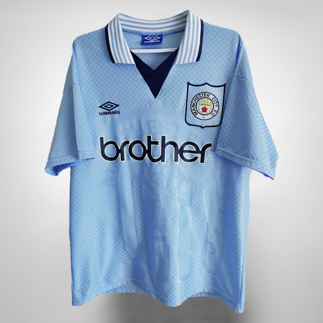 Manchester City 1996 Retro Home Shirt