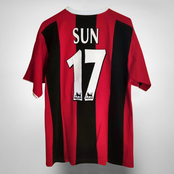 2003-2004 Manchester City Reebok Away Shirt #17 Sun - Marketplace