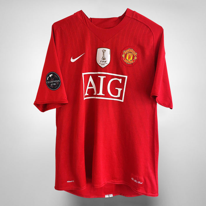 2007-2008 Manchester United Nike Home Shirt #5 Rio Ferdinand - Marketplace