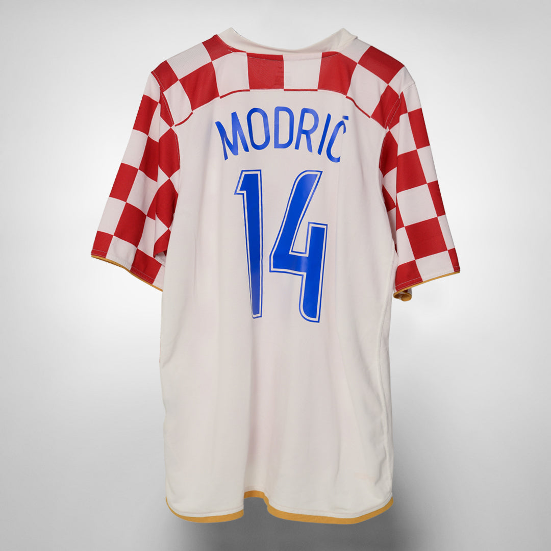 2006-2007 Croatia Nike Home Shirt #14 Luka Modric