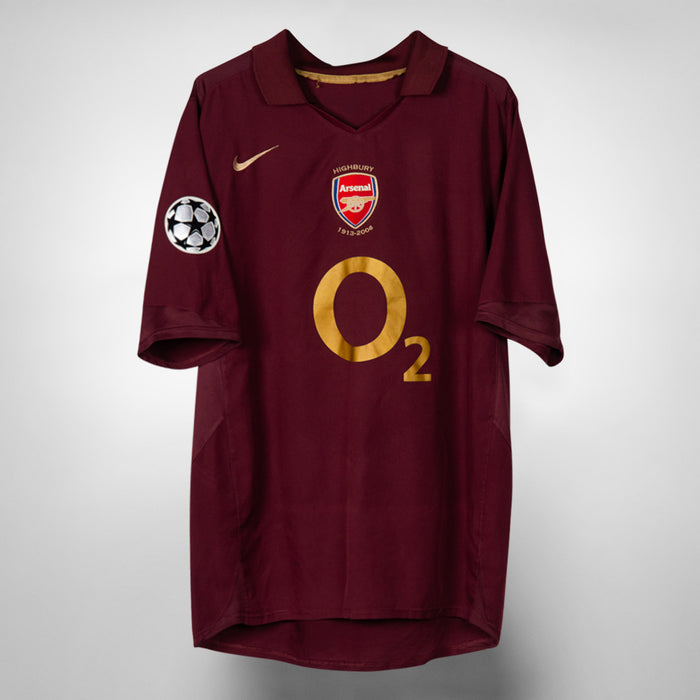 2005-2006 Arsenal Highbury Nike Home Shirt #14 Thierry Henry UCL - Marketplace