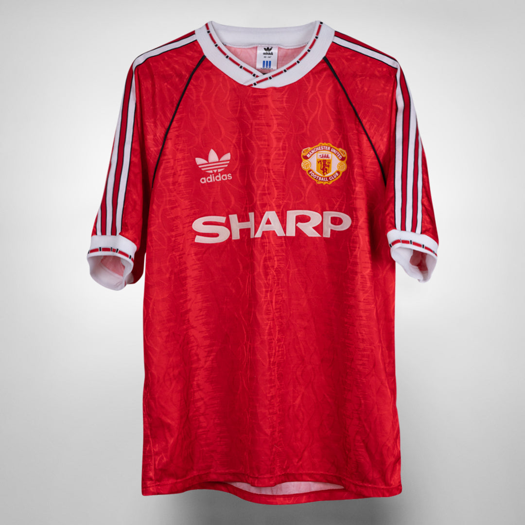 1990-1992 Manchester United Adidas Home Shirt