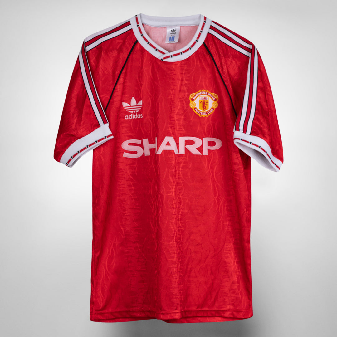 1990-1992 Manchester United Adidas Home Shirt
