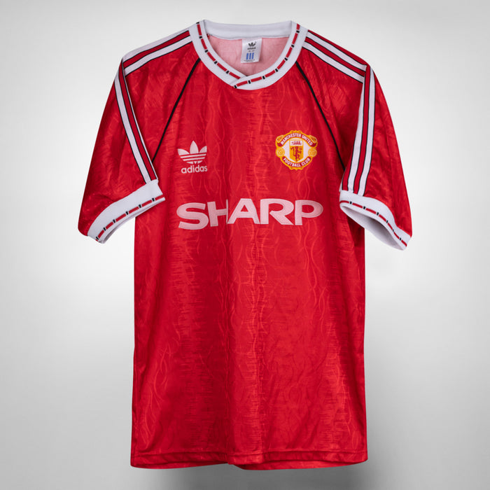 1990-1992 Manchester United Adidas Home Shirt