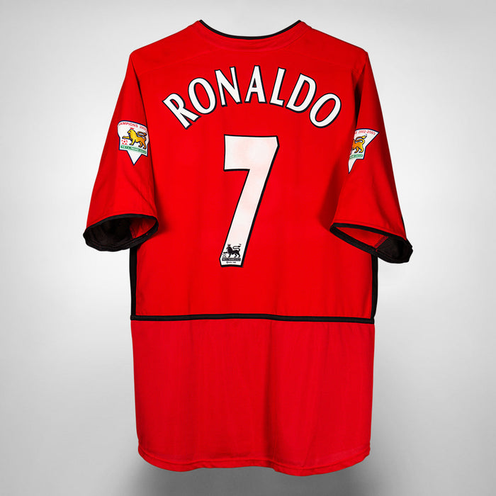 2002-2004 Manchester United Nike Home Shirt #7 Cristiano Ronaldo