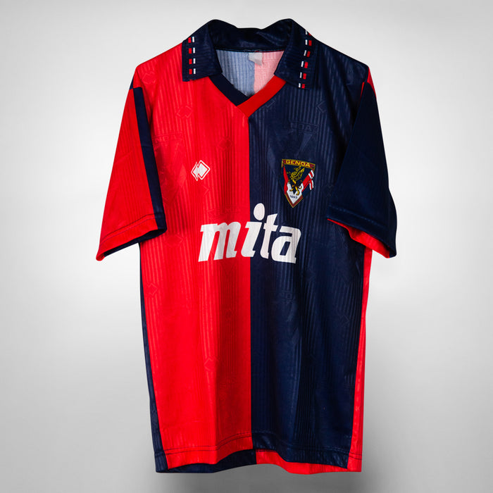 1991-1992 Genoa Errea Home Shirt  - Marketplace