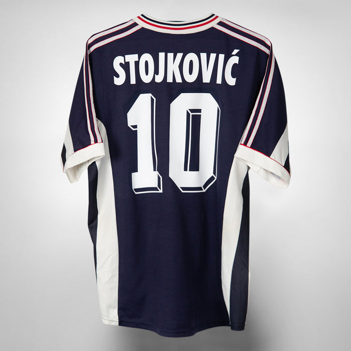 1999-2000 Yugoslavia Adidas Home Shirt #10 Dragan Stojković