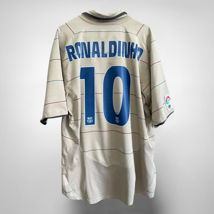 2003-2004 FC Barcelona Nike Away Shirt #10 Ronaldinho