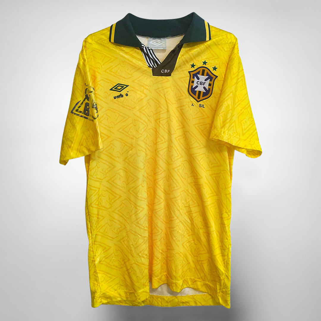 1992-1993 Brazil Umbro Home Shirt - Marketplace