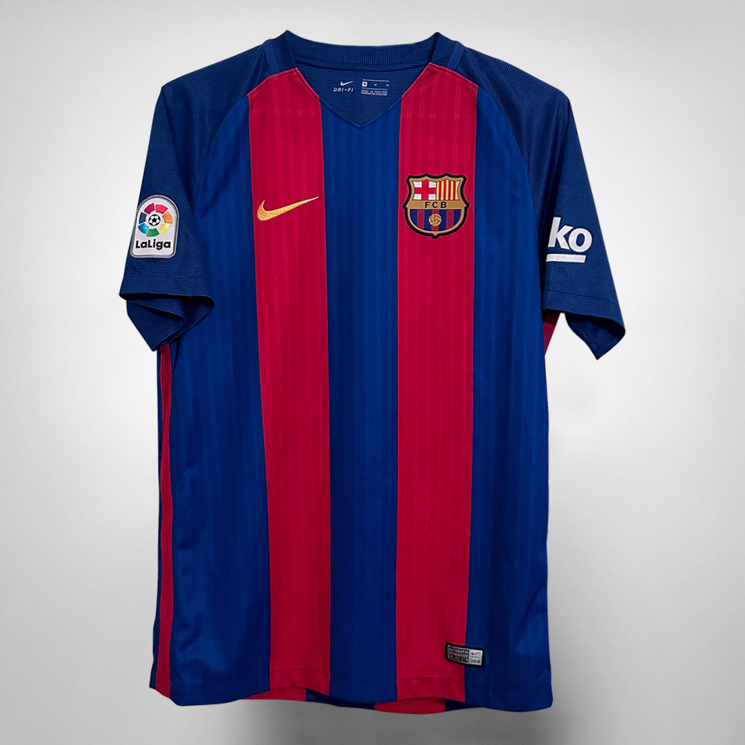 2016-2017 Barcelona Home Nike Shirt #9 Luis Suarez  - Marketplace