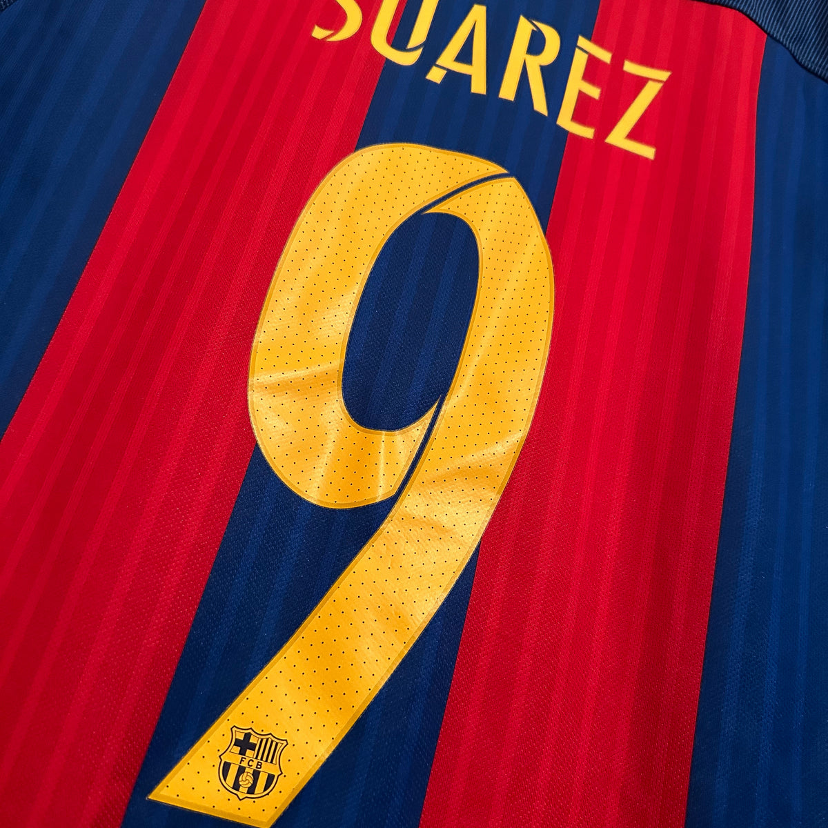 2016-2017 Barcelona Home Nike Shirt #9 Luis Suarez  - Marketplace