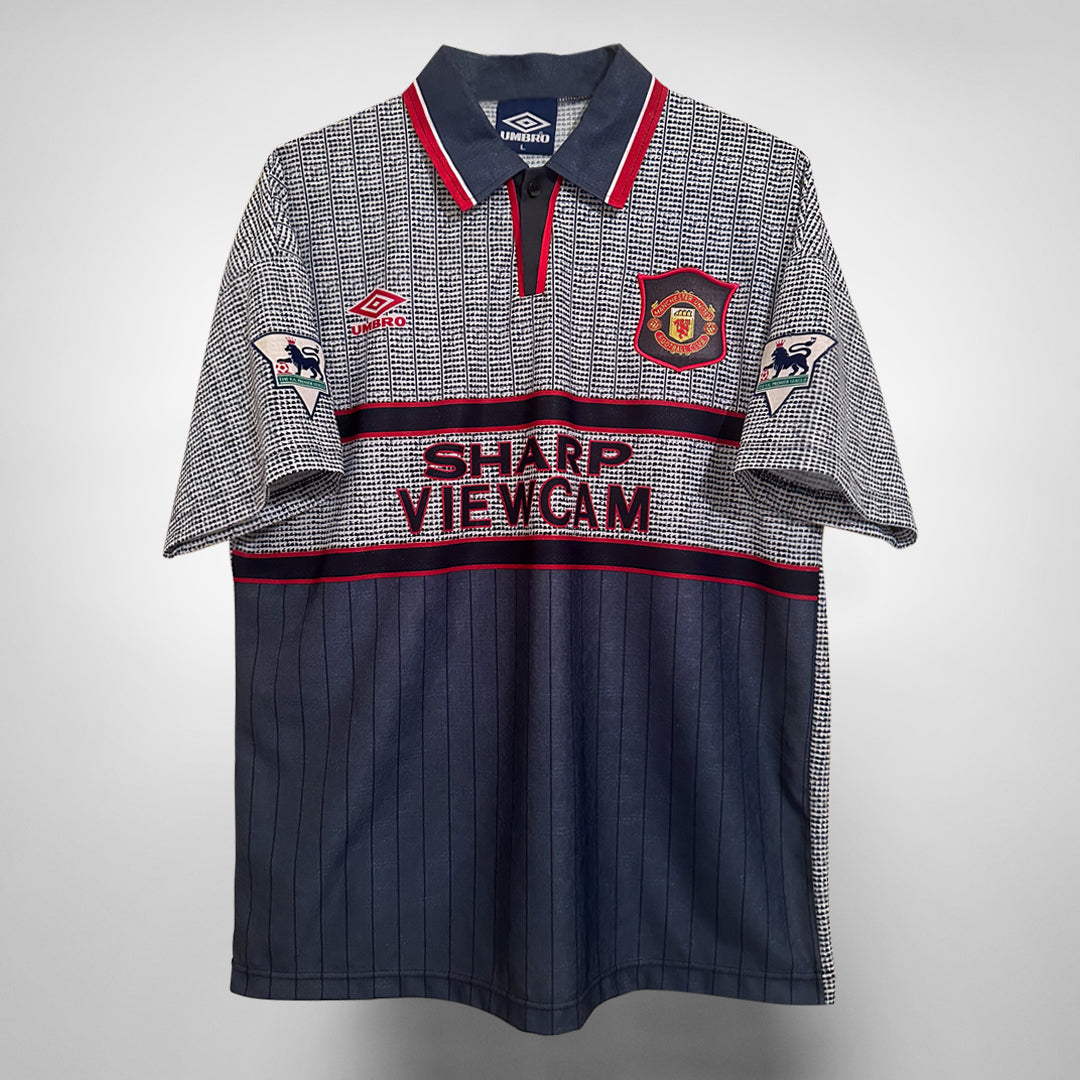 1995-1996 Manchester United Umbro Away Shirt #7 Eric Cantona - Marketplace