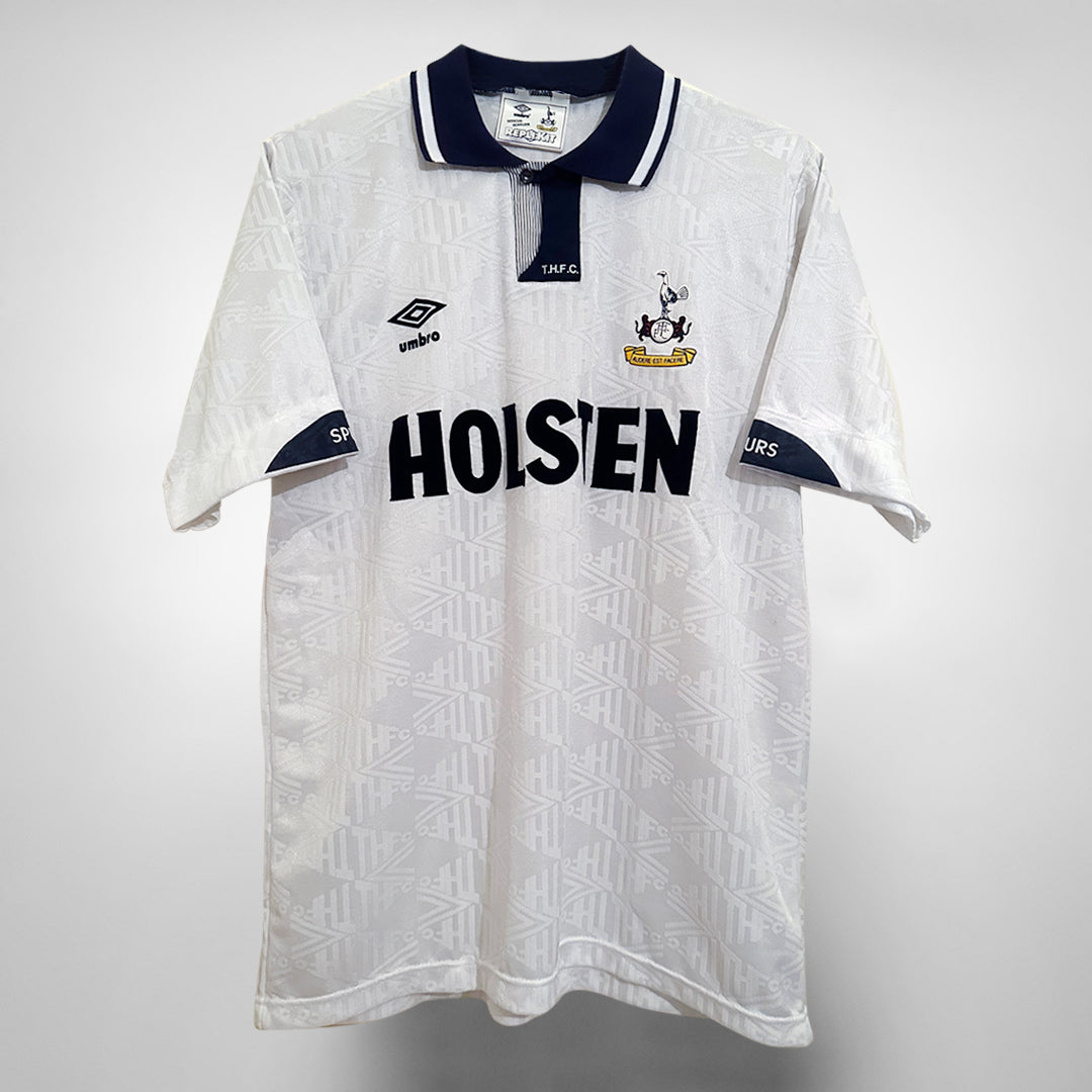 1991-1993 Tottenham Hotspur Umbro Home Shirt - Marketplace