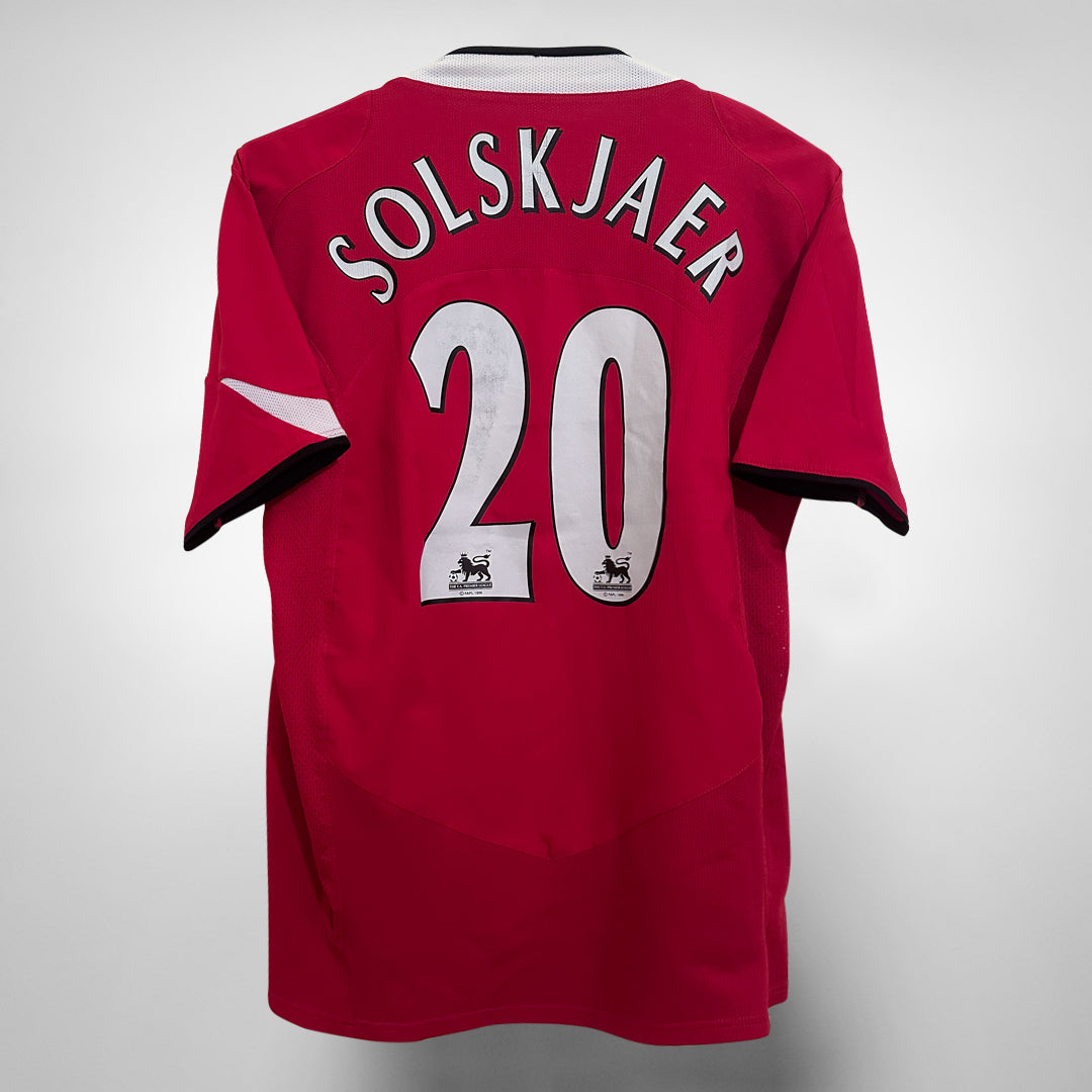 2005-2006 Manchester United Nike Home Shirt #20 Ole Gunnar Solskjaer  - Marketplace