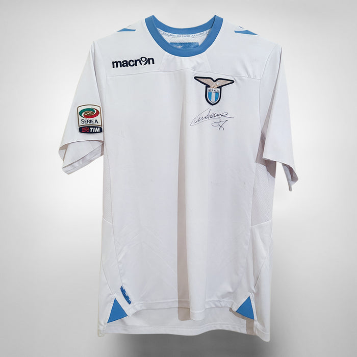 2012-2013 Lazio Macron Match Worn Third Shirt #87 Antonio Candreva - Marketplace