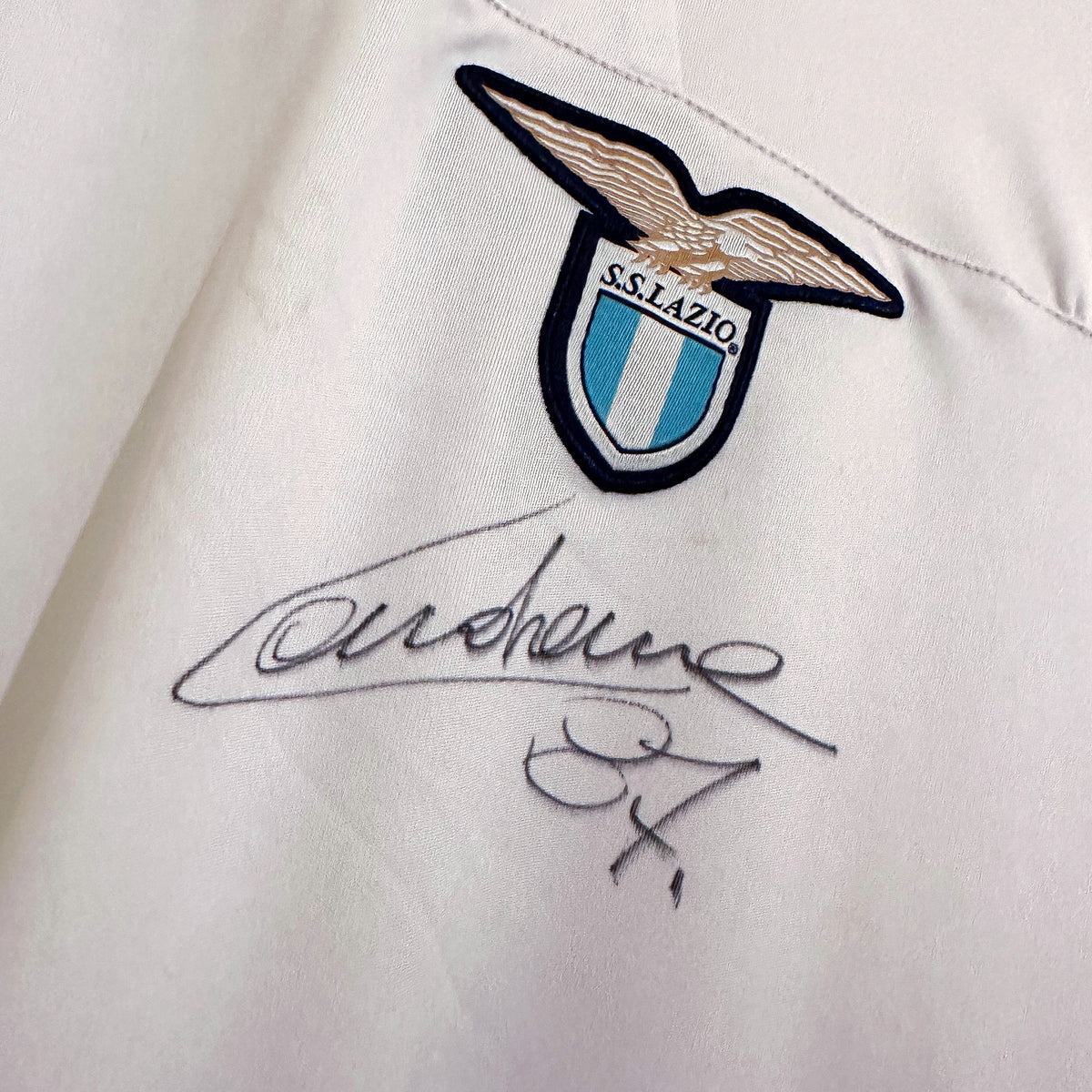 2012-2013 Lazio Macron Match Worn Third Shirt #87 Antonio Candreva - Marketplace