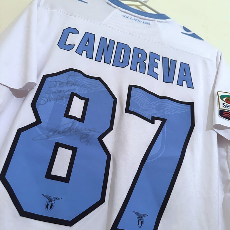 2012-2013 Lazio Macron Match Worn Third Shirt #87 Antonio Candreva - Marketplace