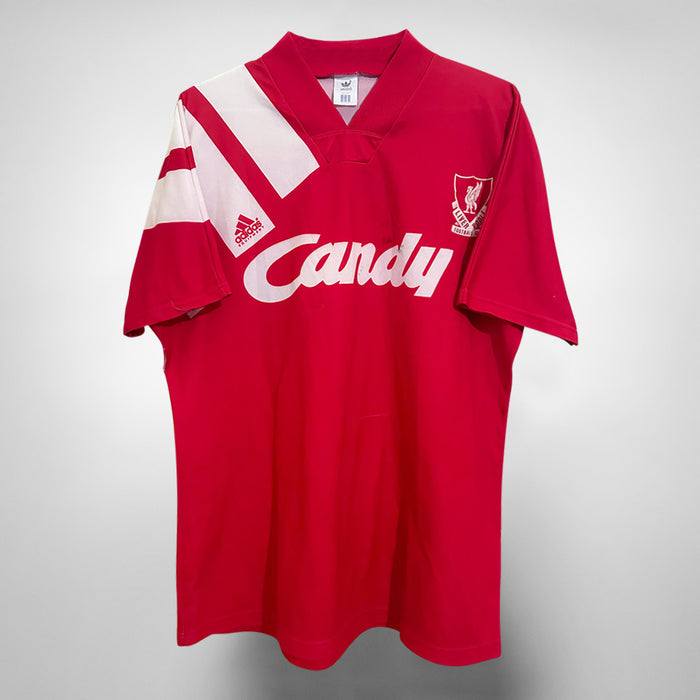 1991-1992 Liverpool Adidas Home Shirt  - Marketplace