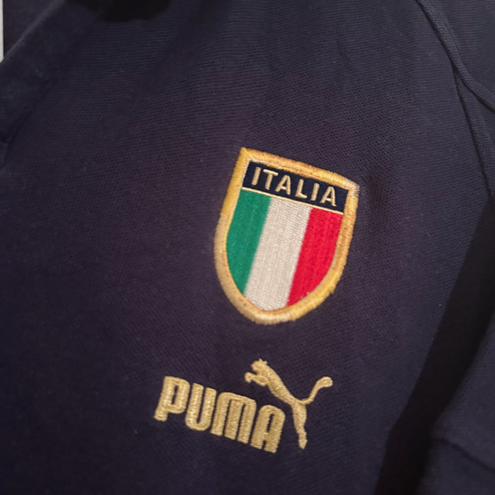 2002-2004 Italy Puma Player Spec Pre Game Polo Shirt  - Marketplace