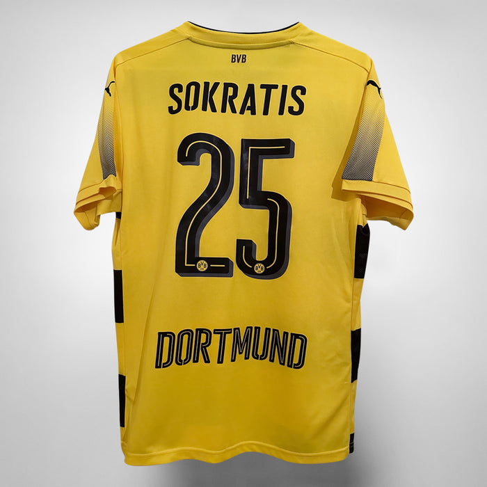 2017-2018 Borussia Dortmund Puma Home Shirt #25 Sokratis Papastathopoulos  - Marketplace