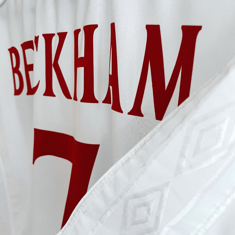 1999-2001 England Umbro Home Shirt #7 David Beckham - Marketplace