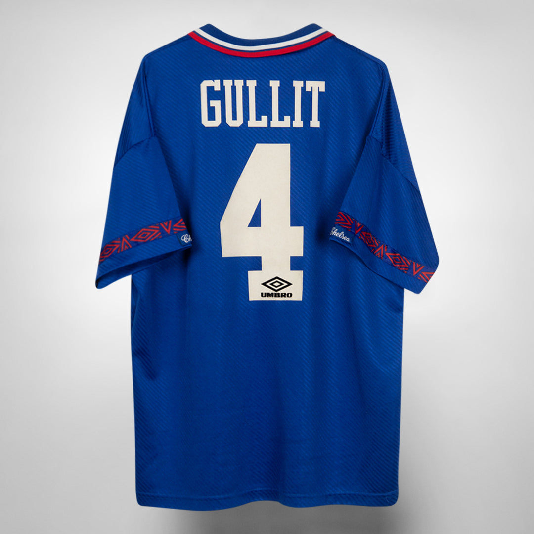 CHELSEA F.C. GULLIT 4 サッカーシャツ 1994-96 Chelsea Away Shirt Gullit #4 - 10/10 - (L)