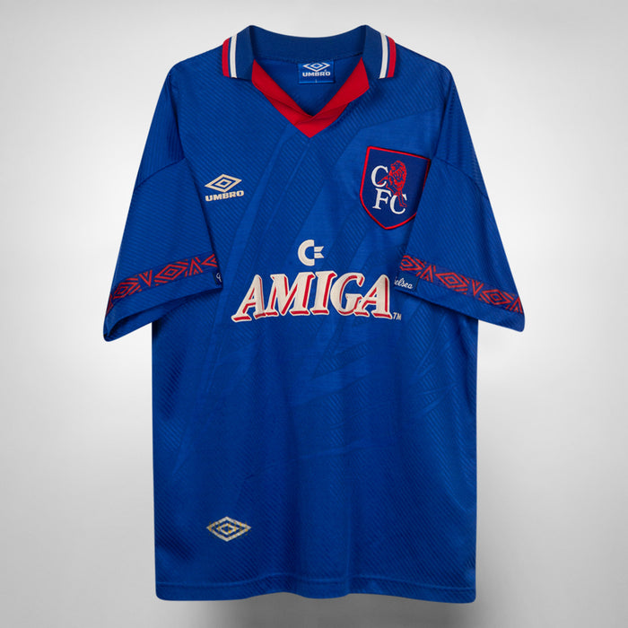 1993-1994 Chelsea Umbro Home Shirt #4 Ruud Gullit