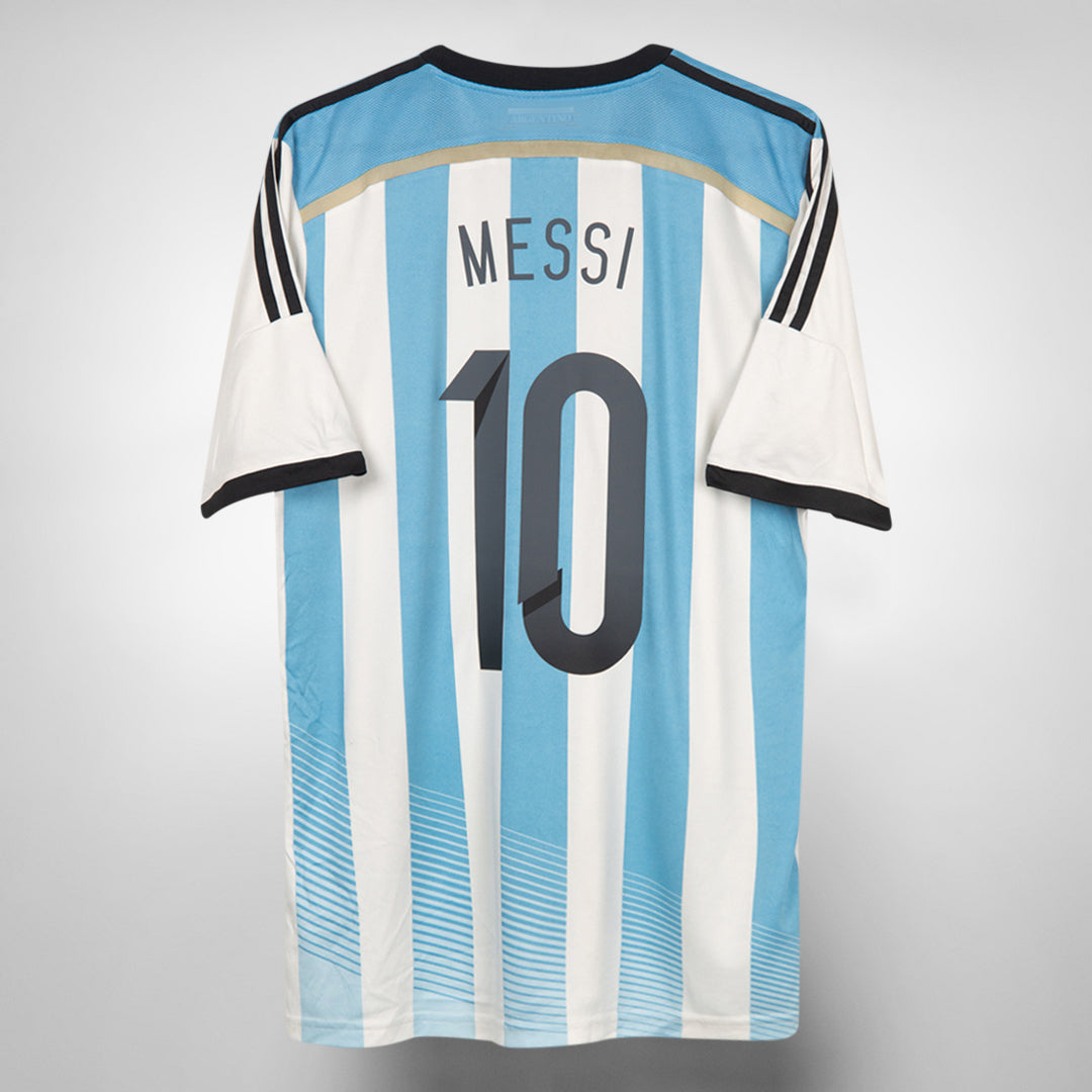 2014-2015 Argentina Adidas Home Shirt #10 Lionel Messi