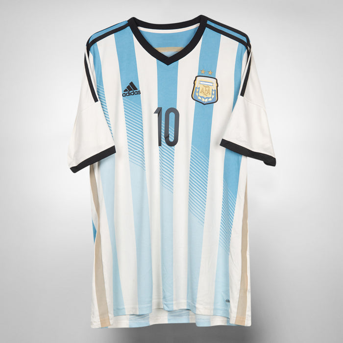 2014-2015 Argentina Adidas Home Shirt #10 Lionel Messi
