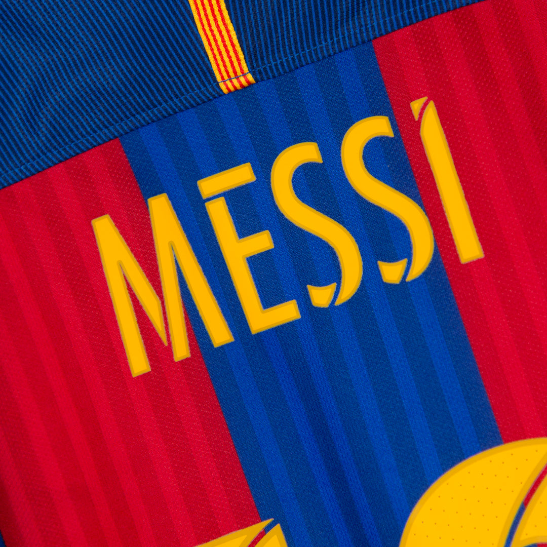 2016-2017 Barcelona Nike Home Shirt #10 Lionel Messi