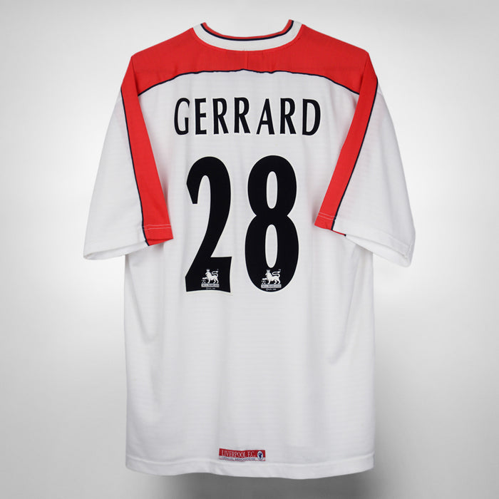 1998-2000 Liverpool Reebok Away Shirt #28 Steven Gerrard