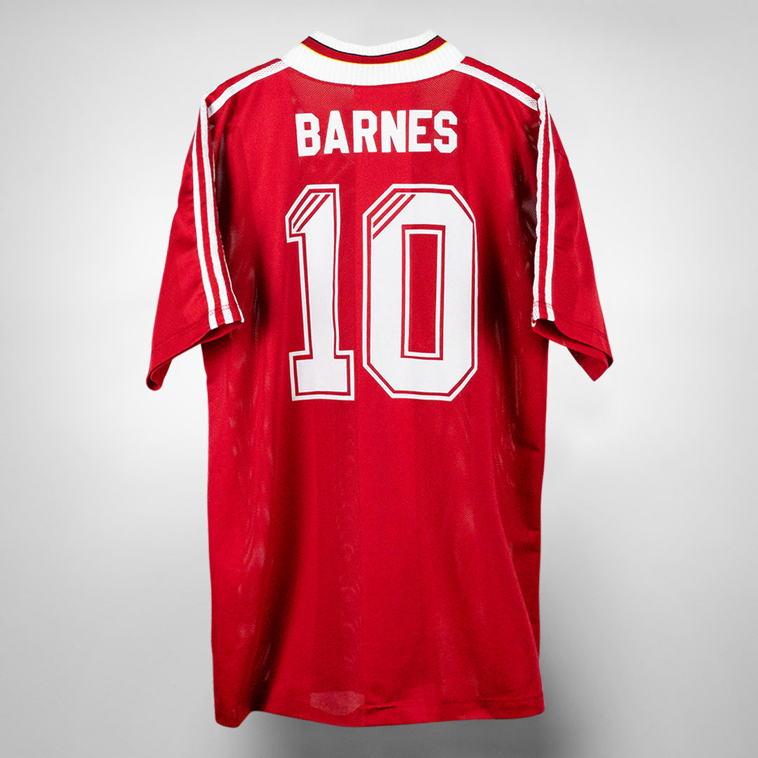 1995-1996 Liverpool Adidas Home Shirt #10 John Barnes