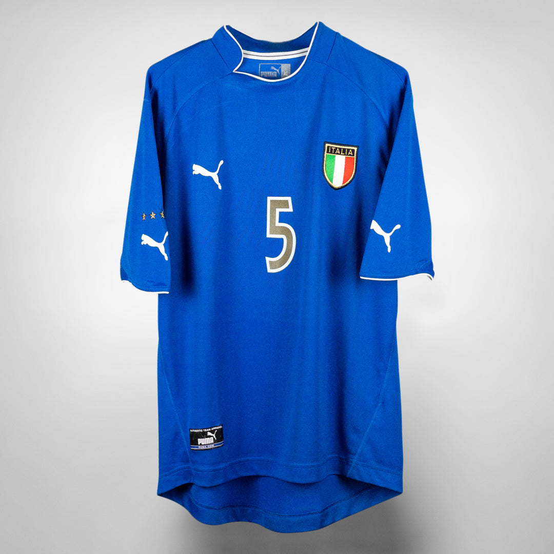 2003-2004 Italy Puma Home Shirt #5 Fabio Cannavaro | Classic Football Shirts | Vintage Football Shirts | Rare Soccer Shirts | Worldwide Delivery | 90's Football Shirts | Manchester United, Arsenal, Juventus, 2003-2004 Italy Puma Home Shirt #5 Fabio Cannavaro | Classic Football Shirts | Vintage Football Shirts | Rare Soccer Shirts | Worldwide Delivery | 90's Football Shirts | Manchester United, Arsenal, Juventus,