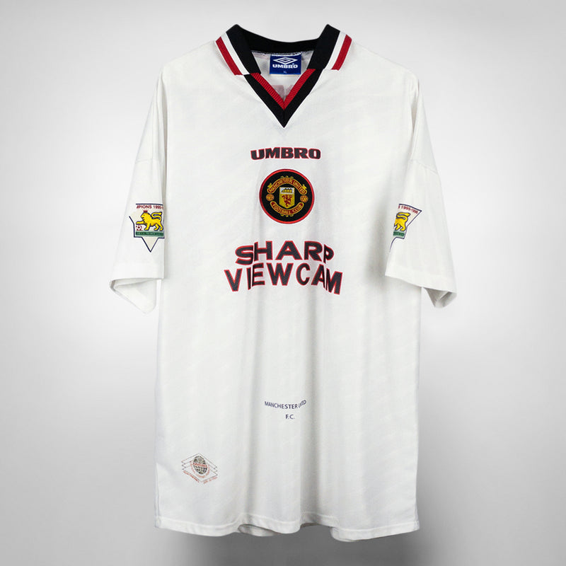 1996-1997 Manchester United Umbro Away Shirt #15 Karel Poborsky